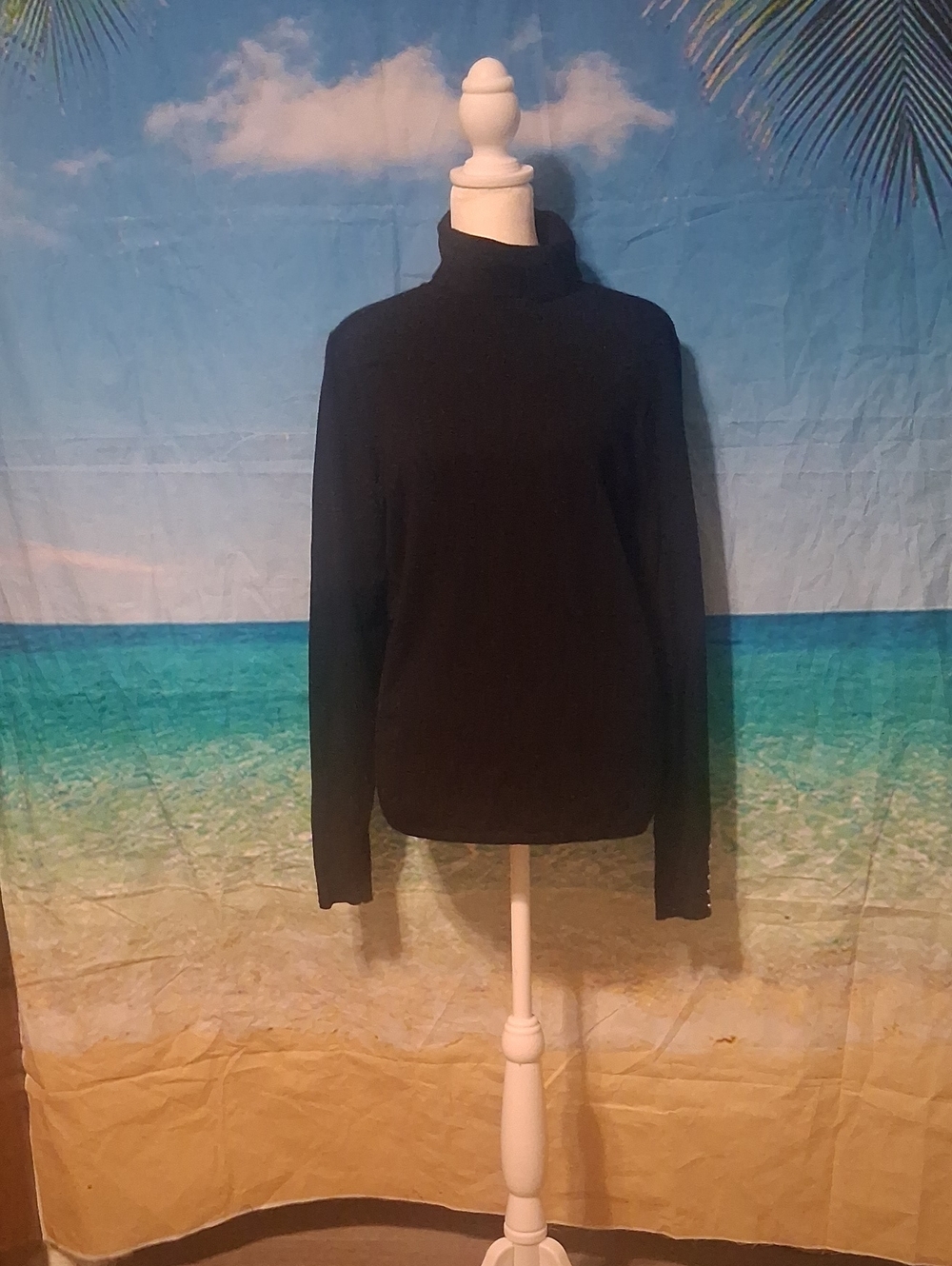 White House Black Market Black Turtleneck Sweater